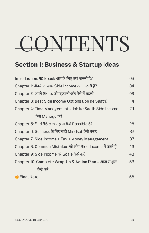 Side Income Blueprint: नौकरी के साथ ₹1 से ₹5 लाख महीने की कमाई का सटीक रास्ता